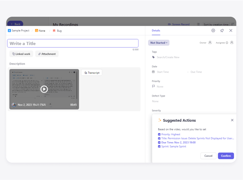 Screen Record Bugs To Show Others